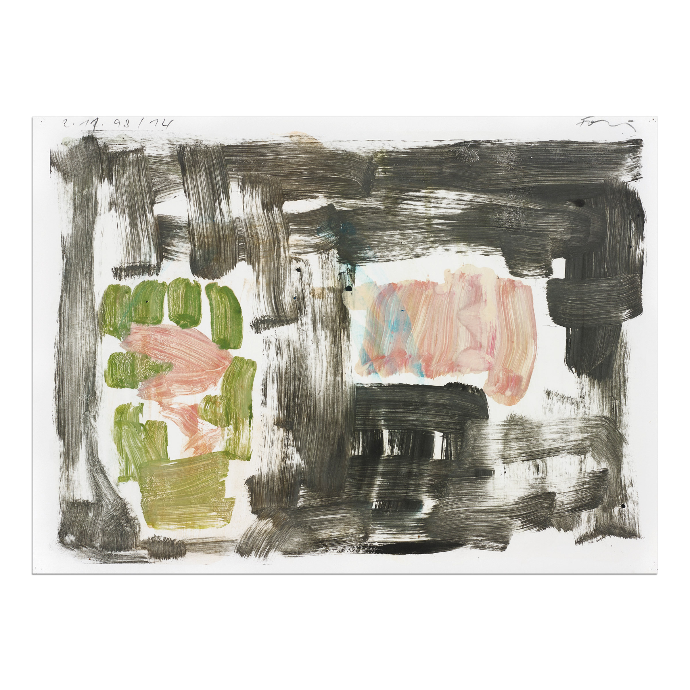 Untitled Monotype by Günther Förg