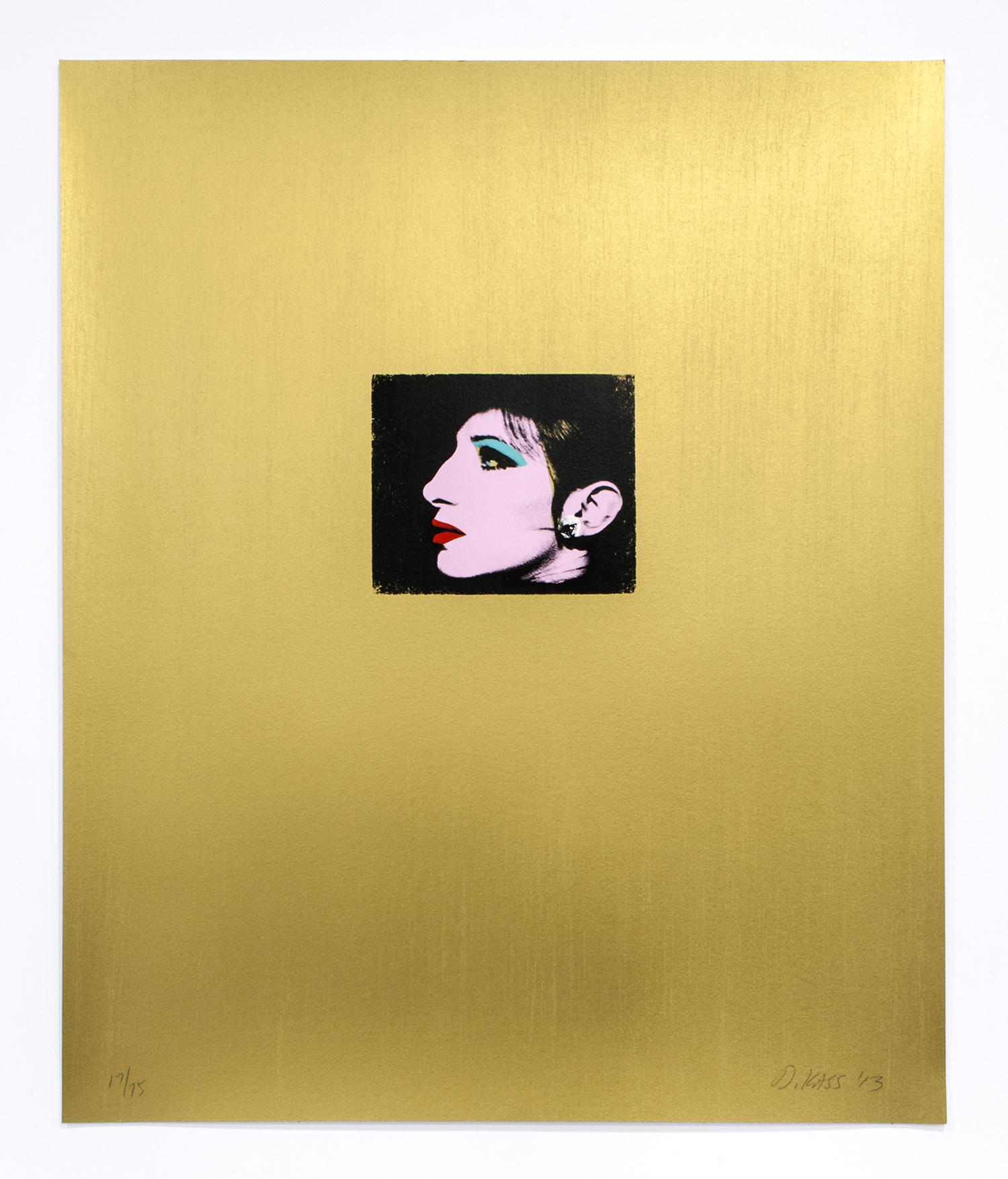 Gold Barbra by Deborah Kass