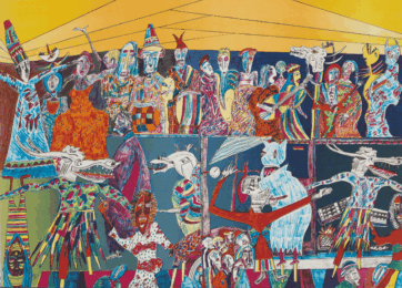 Jonkonnu Festival by Vincent Smith at Brandywine Workshop and Archives