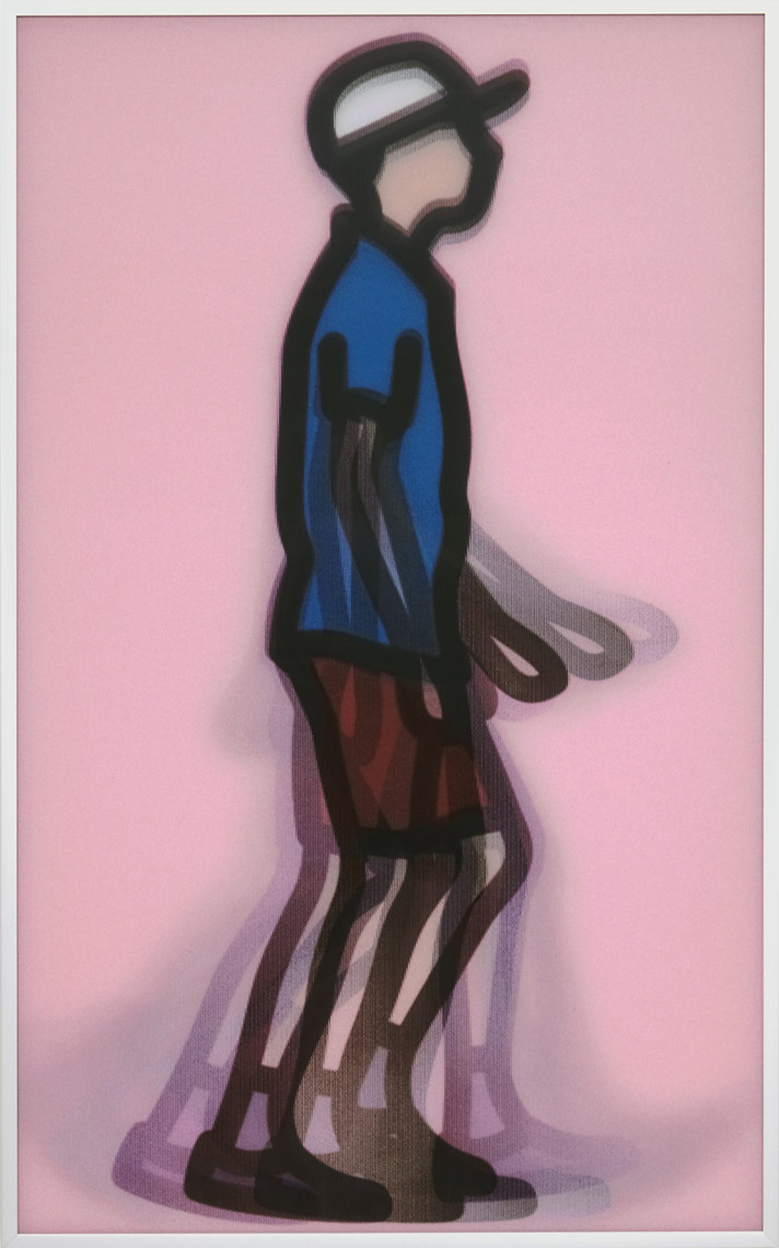 Julian Opie Keyush Framed Lenticular by Julian Opie