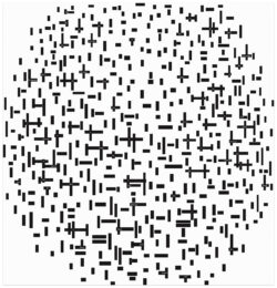 Mondrian’s Work II (Tableau 2006) by Joseph Kosuth at Krakow Witkin Gallery