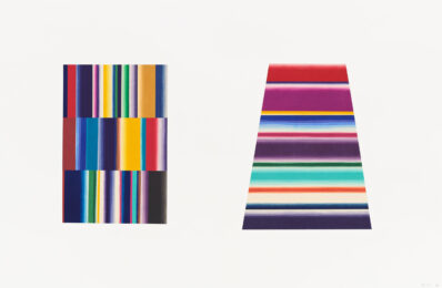 Multicolored Stripes in Shapes 3 by Yasu Shibata at Aspinwall Editions