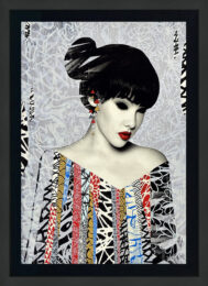 Poise (framed hand signed screen print) by Hush at GallArt.com