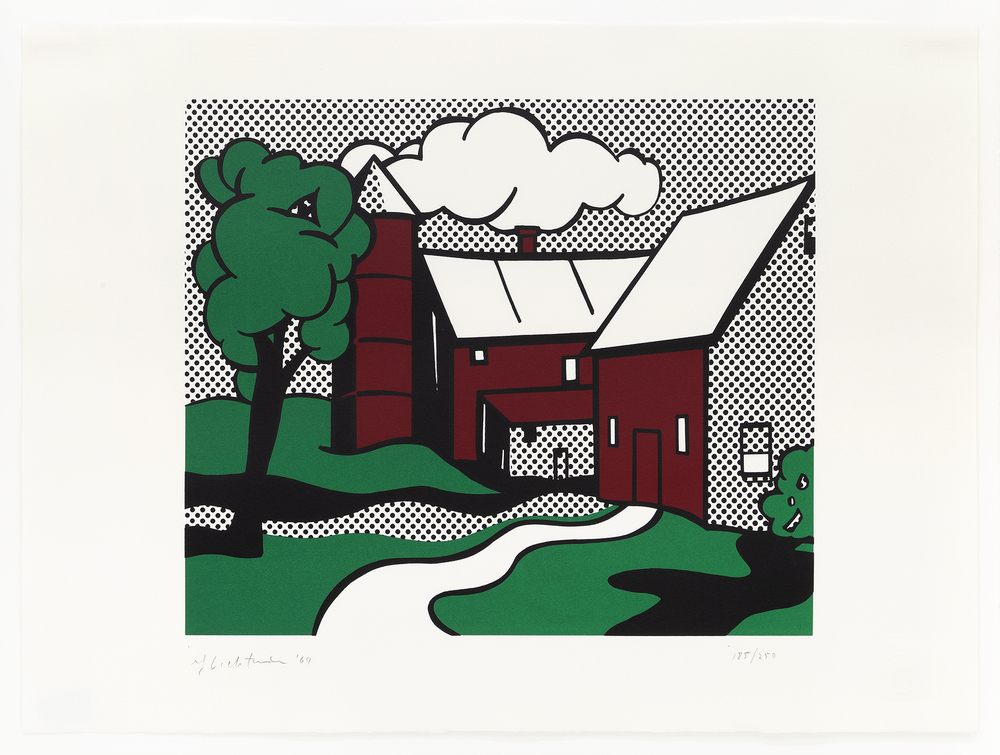 Red Barn by Roy Lichtenstein