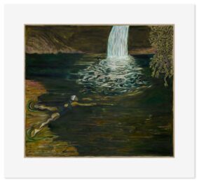 Swimmer And Waterfall by Billy Childish at Dovehouse Contemporary