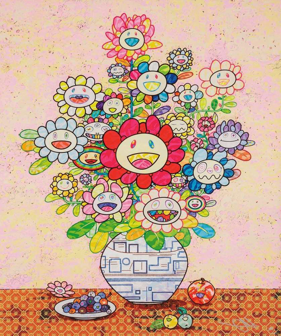 Takashi Murakami Longing for Zao Wou-Ki’s Flower Painting by Takashi Murakami