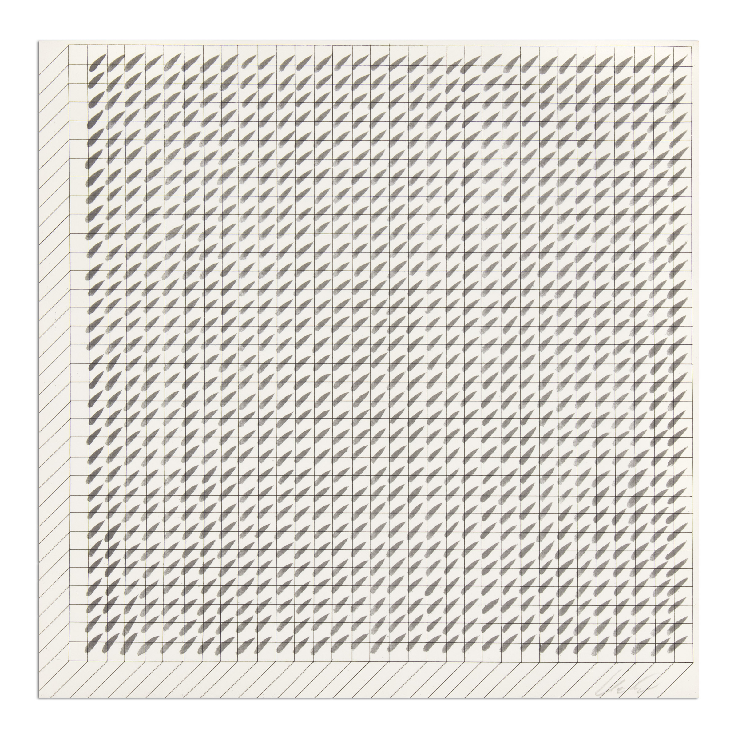 Lithograph from Nagelbuch by Gunther Uecker