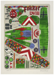 Fokker DVIII by Malcolm Morley at Gemini G.E.L. at Joni Moisant Weyl
