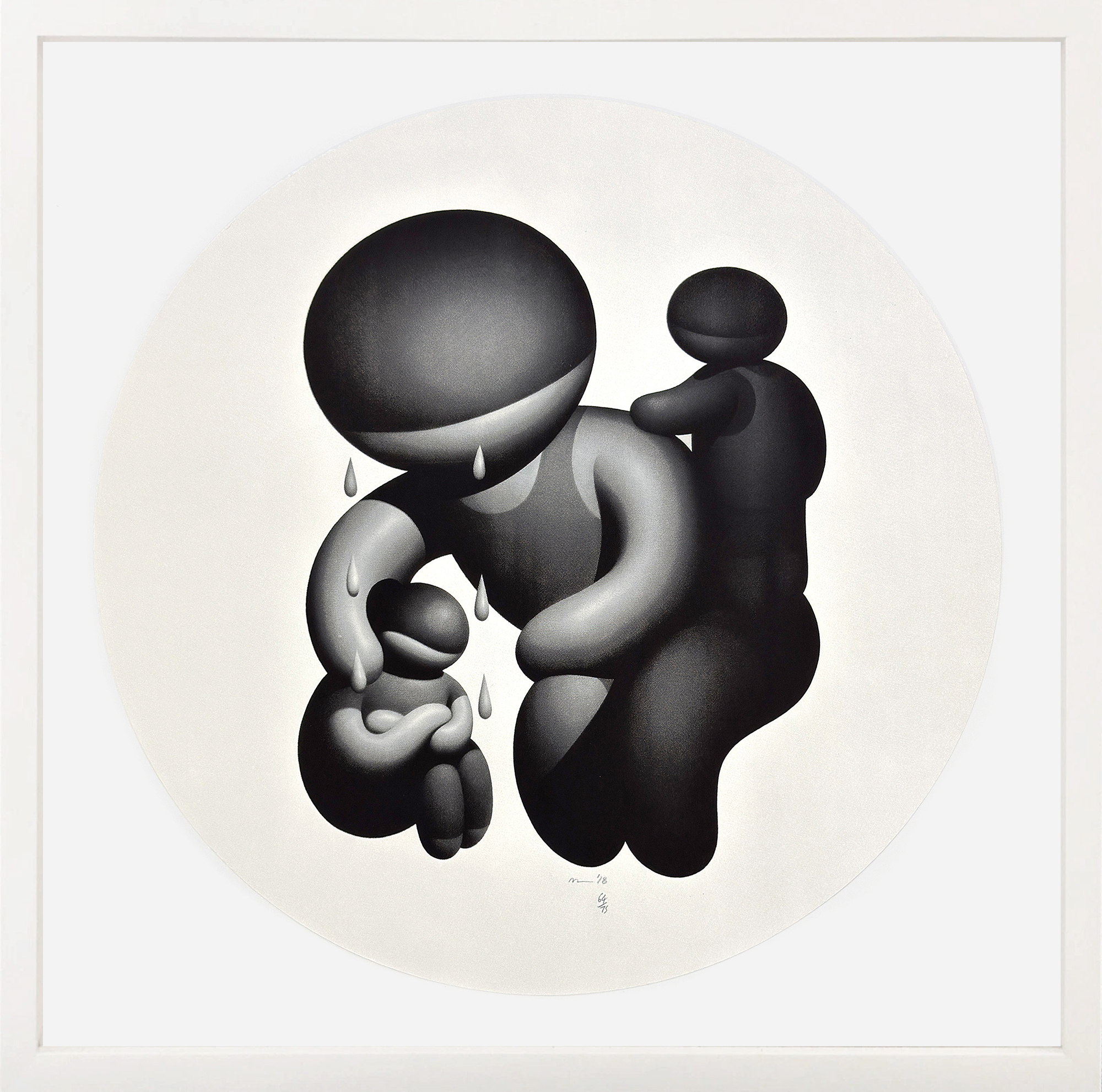 I’m Sorry (framed hand signed screen print) by Mike Lee
