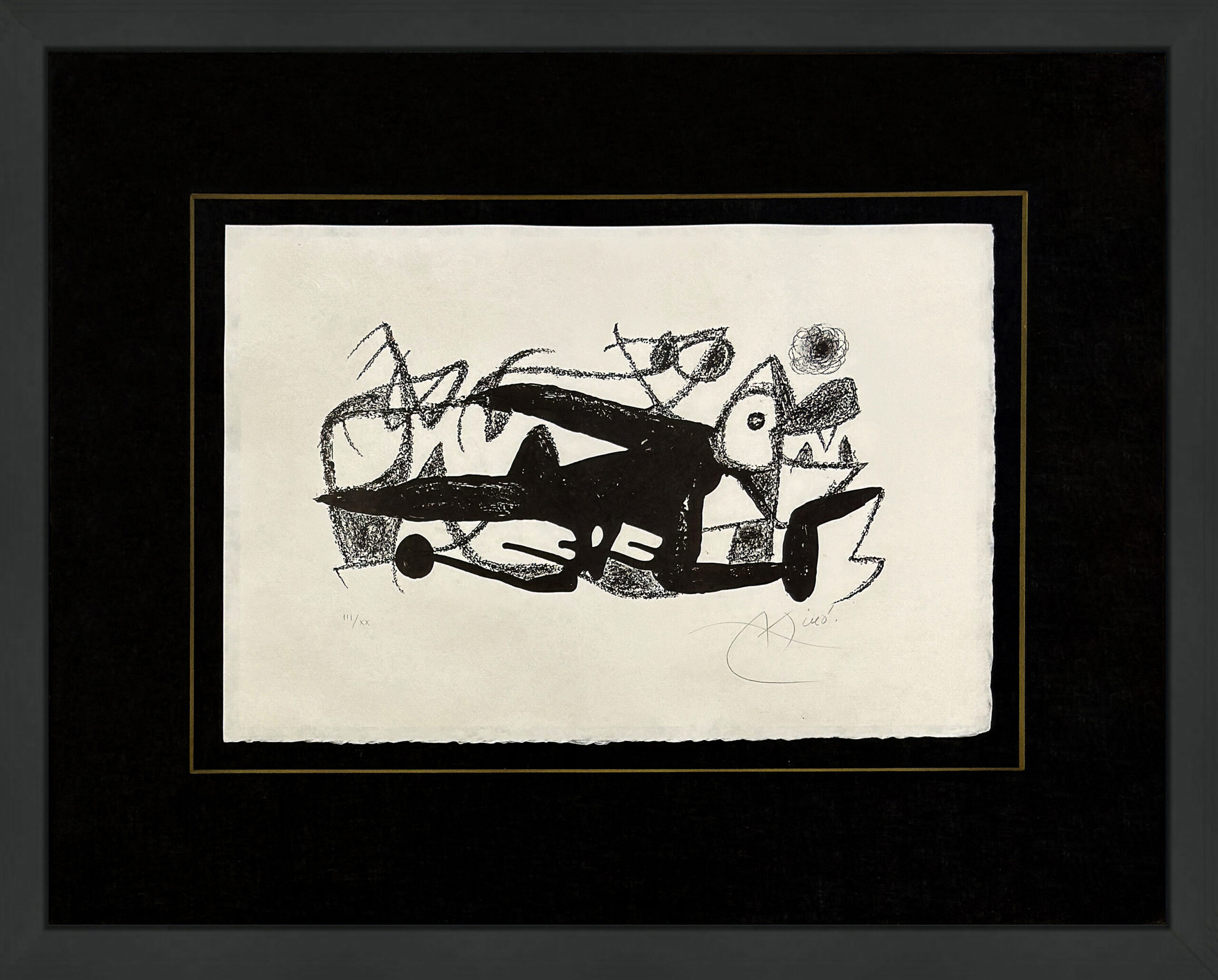 Fotoscop, Maeght 939 (rare hand signed lithograph) by Joan Miro