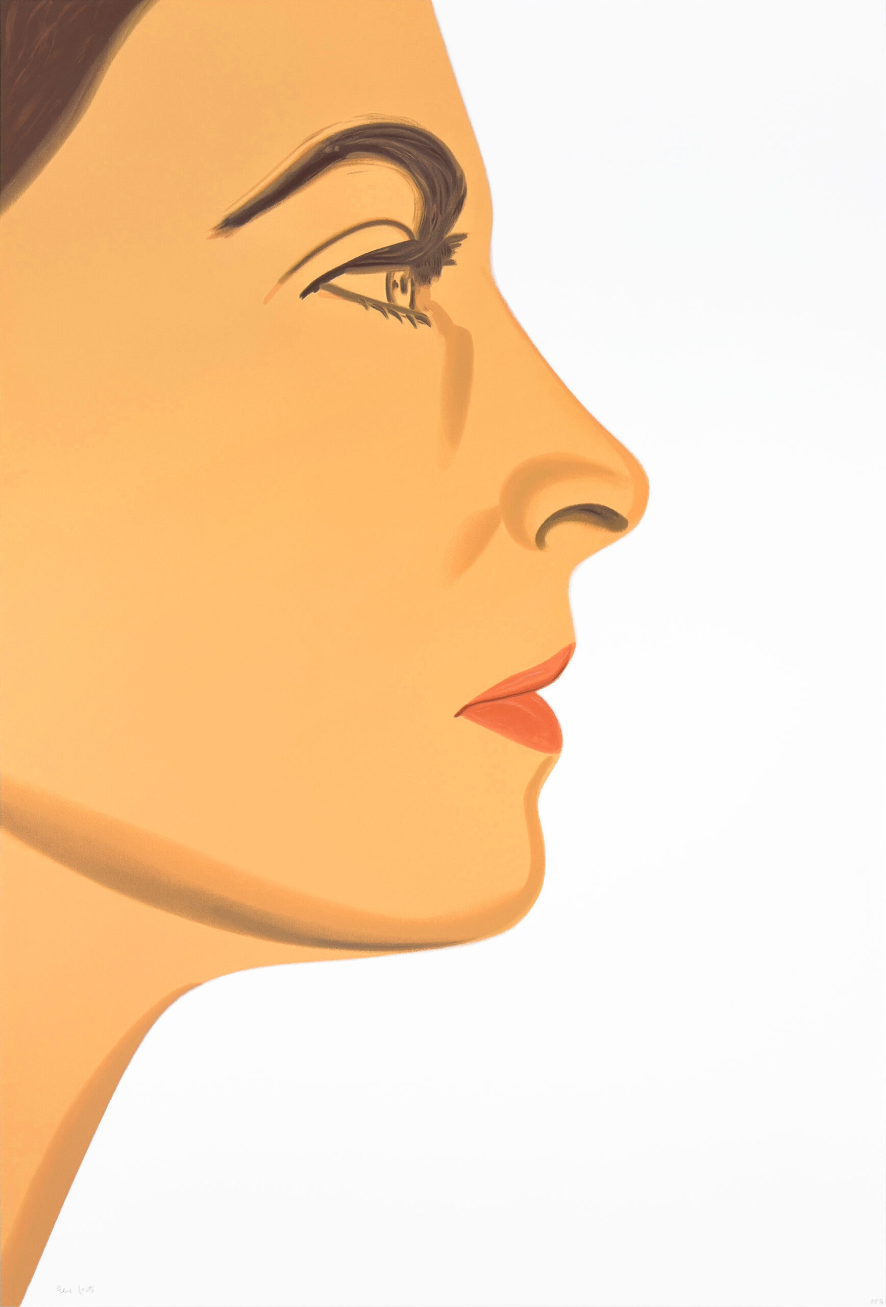Olivia 1 (from Oliva suite), large hand signed silkscreen by Alex Katz