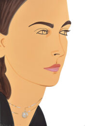 Olivia 3 (from Oliva suite), large hand signed silkscreen by Alex Katz at GallArt.com