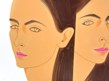 Olivia 2 (from Oliva suite), large hand signed silkscreen by Alex Katz at GallArt.com
