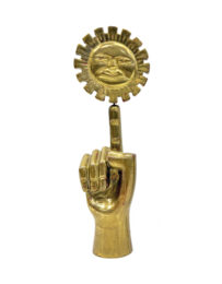 Mano Sol (rare giltwood sculpture) by Pedro Friedeberg at GallArt.com