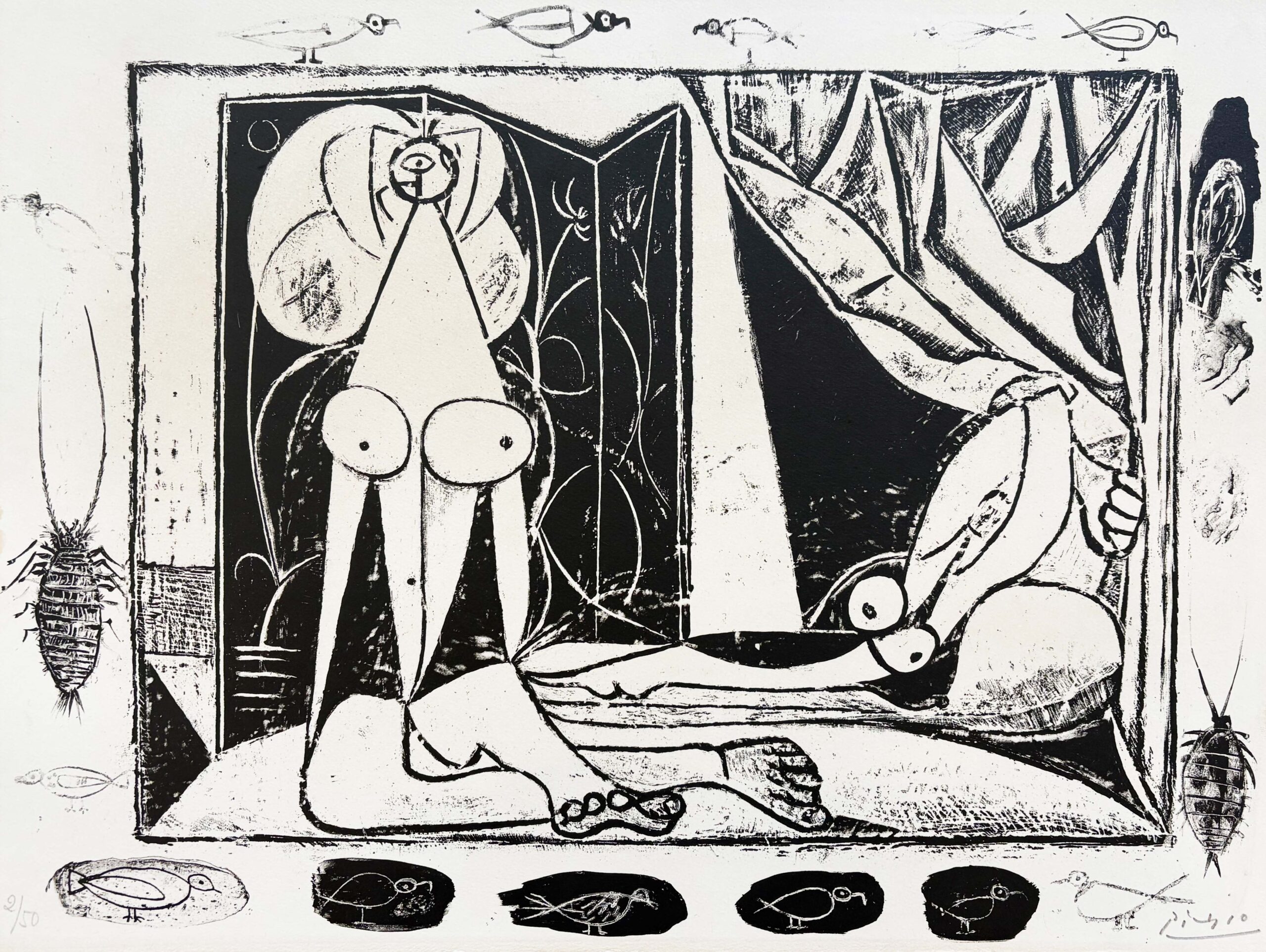 Two Nude Women by Pablo Picasso