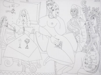 Discussing Music at Celestine’s, from: Series 347 by Pablo Picasso at Gilden's Art Gallery