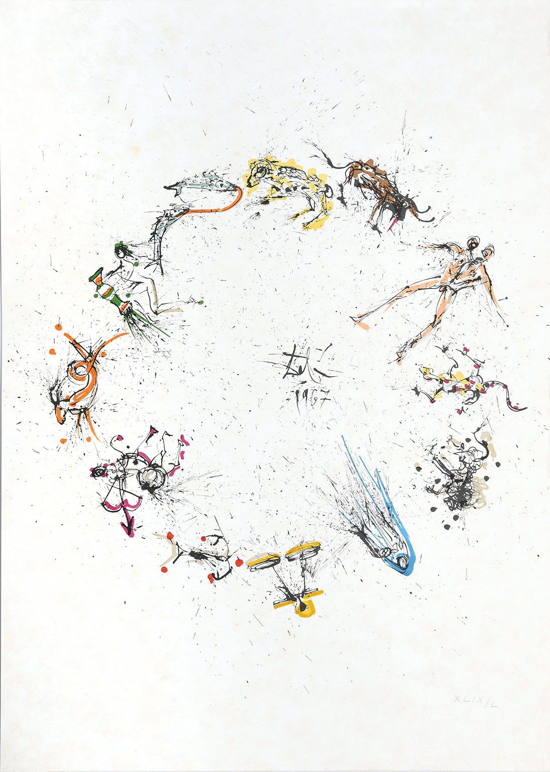 Frontispiece from the Twelve Signs of the Zodiac. by Salvador Dalí