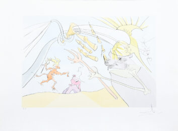 L’Elephant et le Singe de Jupiter. (The Elephant and Jupiter’s Monkey.) by Salvador Dalí at Peter Harrington Gallery