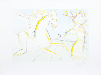Le cheval s’étant voulu venger du cerf. (The Horse that Wanted Revenge on the Stag.) by Salvador Dalí at Peter Harrington Gallery