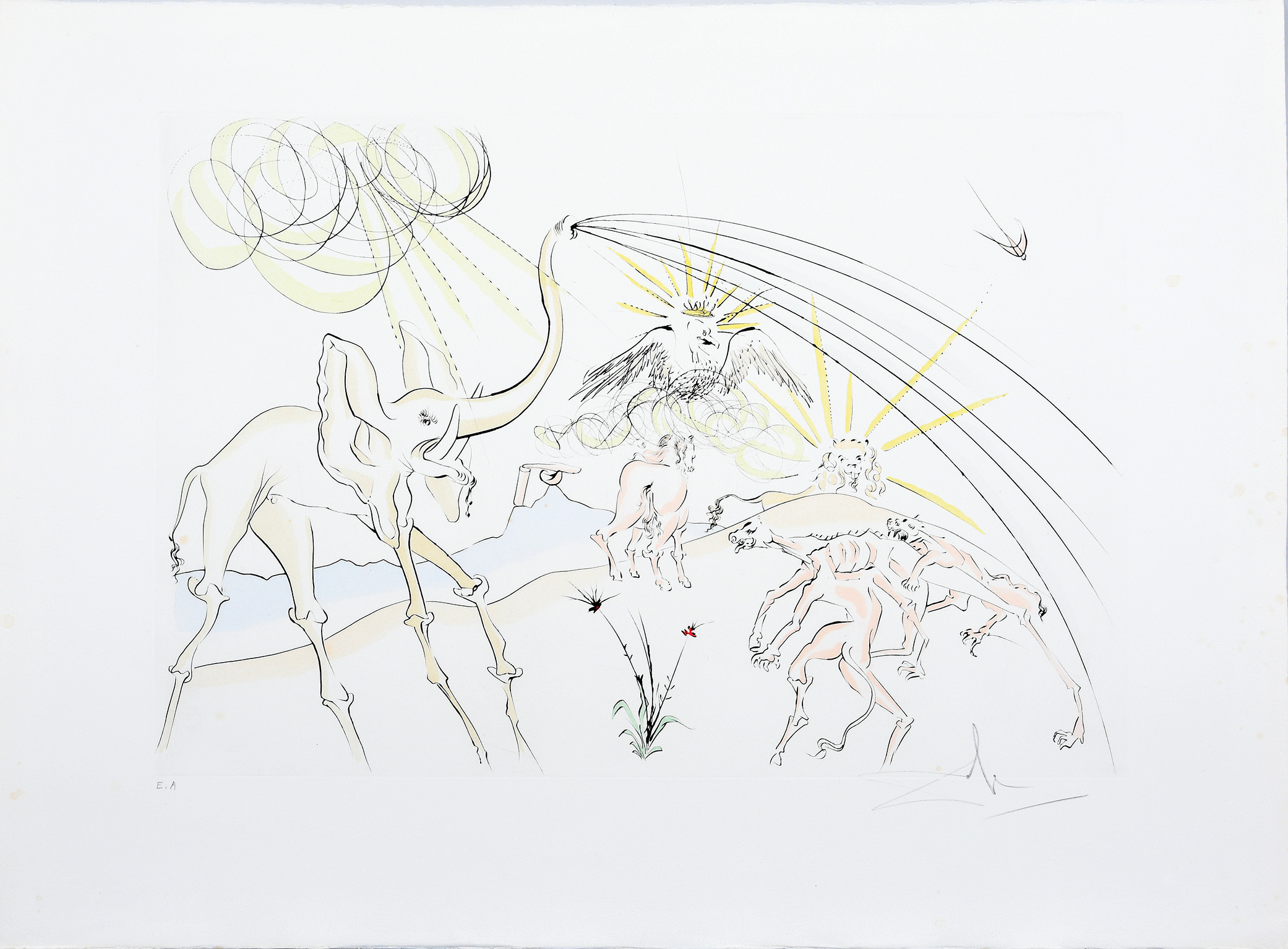 Les Animaux Malades de la Peste. (Plague Stricken Animals) by Salvador Dalí