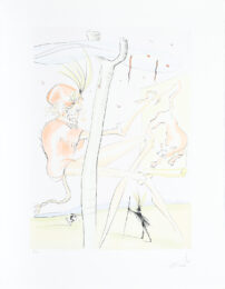 Le Singe et le Léopard. (The Monkey and the Leopard.) by Salvador Dalí at Peter Harrington Gallery
