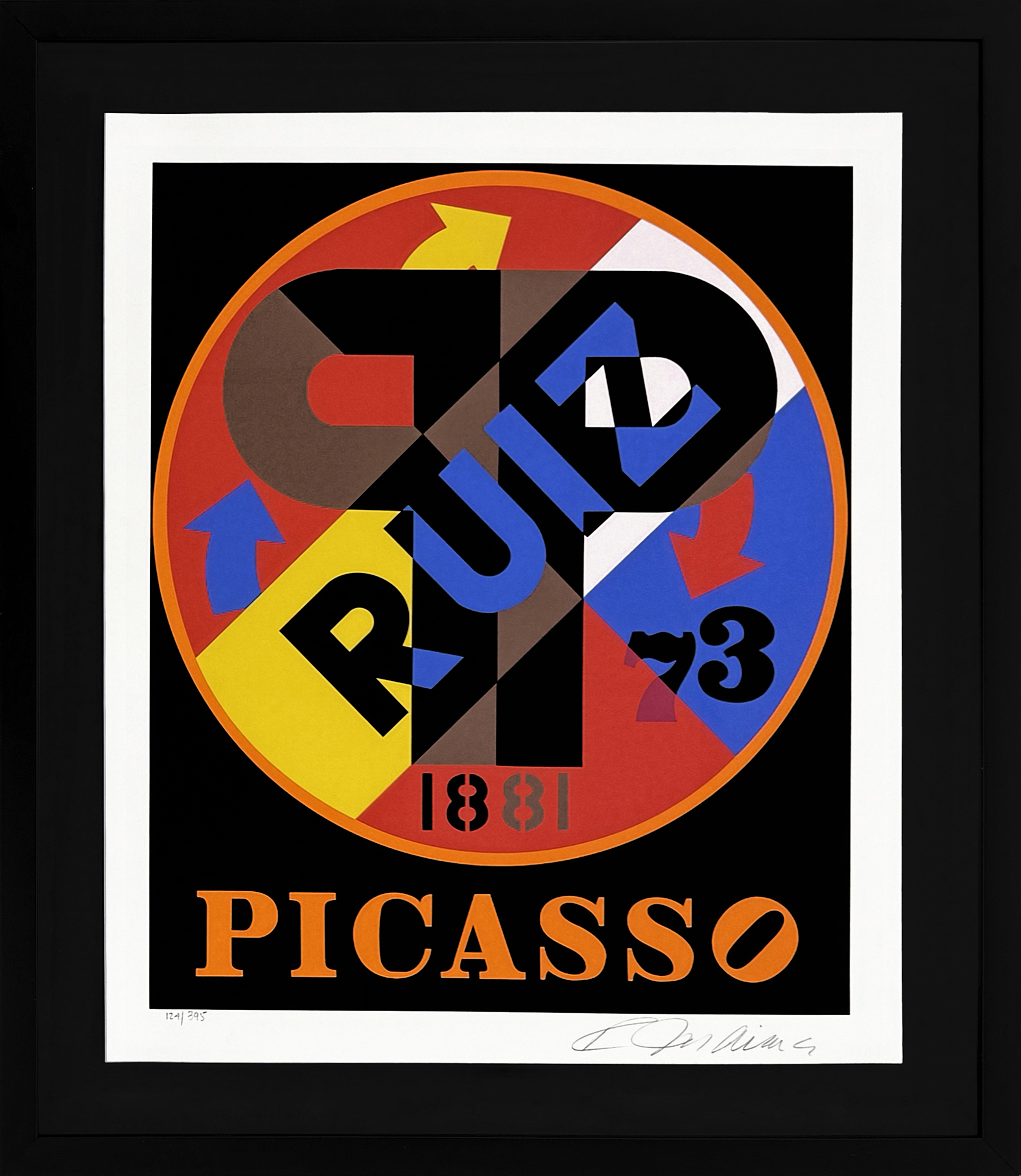 Picasso, from The American Dream Portfolio (hand signed screen print) by Robert Indiana