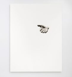 Il paesaggio con mano che lo indica by Giovanni Anselmo at Noire Editions