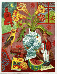 Still Life with Tintin by ATAK at Michael Woolworth