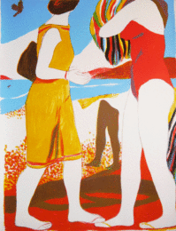 Confrontation by Marc Desgrandchamps at Michael Woolworth
