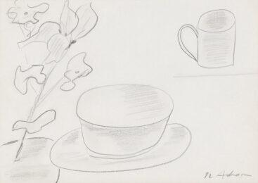 Etel Adnan Untitled (Teacup) by Etel Adnan at Clifton Gallery