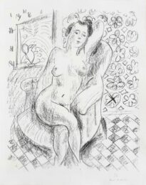 Nu au fauteuil sur fond moucharabieh (Nude in an Armchair, with a Mashrabiya Background) by Henri Matisse at Epicentrum Art Gallery