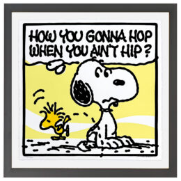 Hop Hip – Common (framed hand signed screen print) by Mark Drew at GallArt.com
