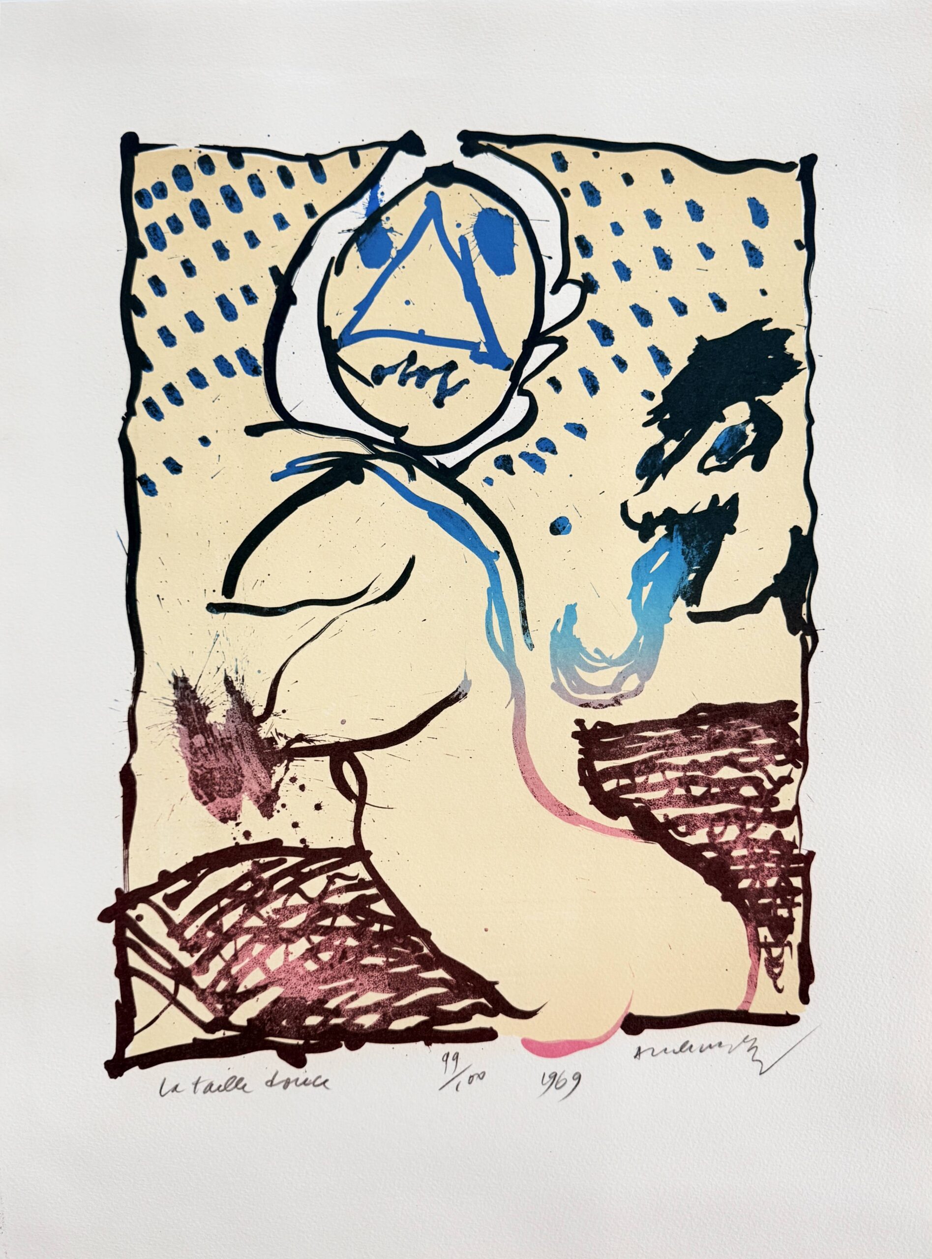 La taille douce by Pierre Alechinsky