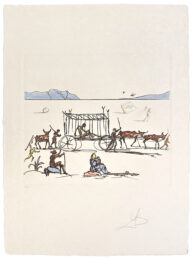 Judgement (rare hand signed aquatint etching on Japon paper) by Salvador Dalí at GallArt.com