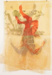 Layered Red Kitaj by Spencer Fidler at Flatbed Press and Gallery