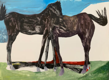 Les hautes plaines by Marc Desgrandchamps at Michael Woolworth