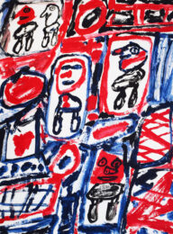 Line with Five Characters by Jean Dubuffet at Gilden's Art Gallery