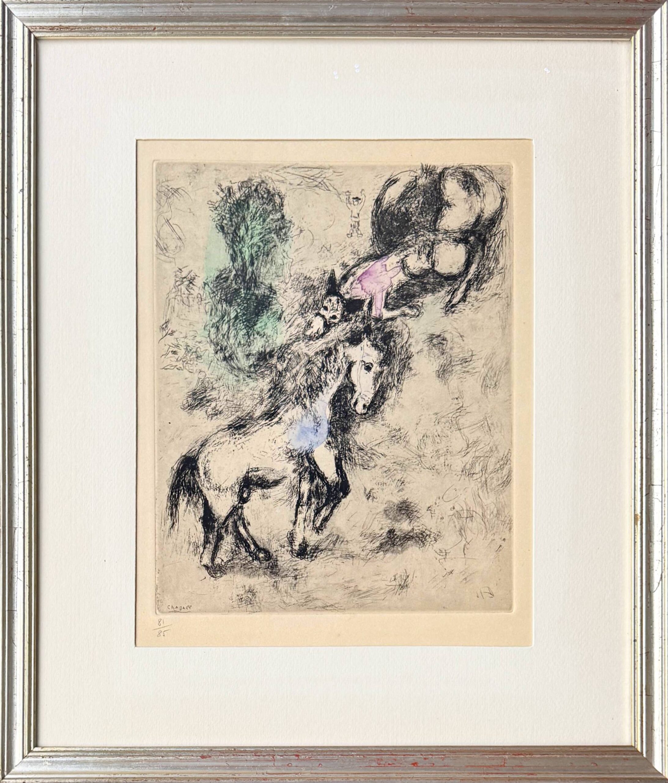 Le Cheval et l’Âne (The Horse and the Donkey) by Marc Chagall