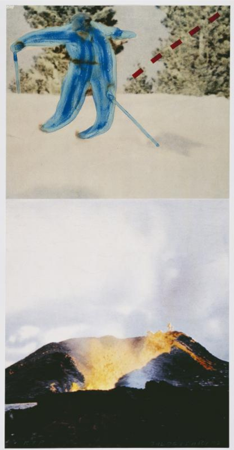 Jump (with Volcano) by John Baldessari