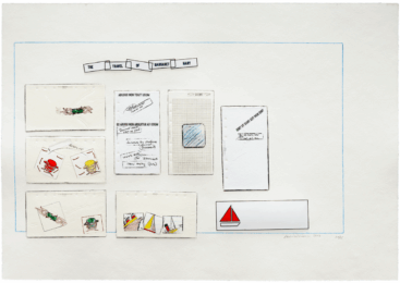 The Travel of Margaret Mary by Lawrence Weiner at Mixografia