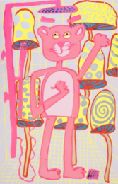 Big Cat 4 by Katherine Bernhardt at Counter Editions