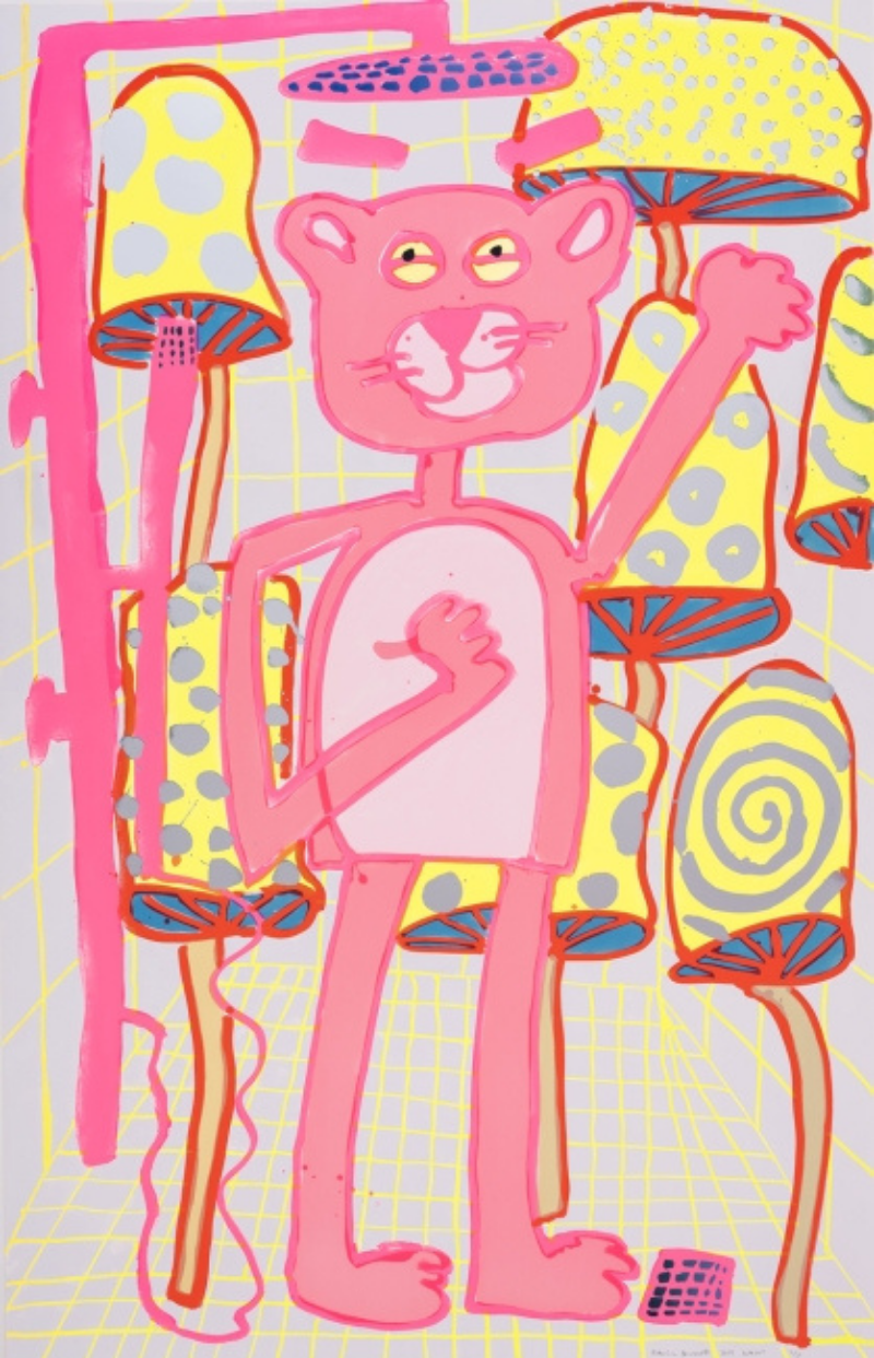 Big Cat 4 by Katherine Bernhardt