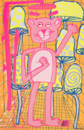 Big Cat 19 by Katherine Bernhardt at Counter Editions