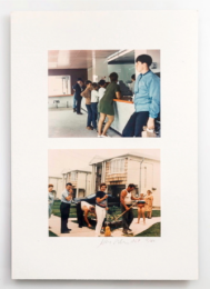 People in a highway restaurant, Jersey City by Dan Graham at Noire Editions
