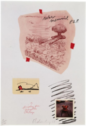 Notes (Fire Plug) by Claes Oldenburg at Gemini G.E.L. at Joni Moisant Weyl