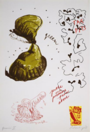 Notes (Tar Pits) by Claes Oldenburg at Gemini G.E.L. at Joni Moisant Weyl