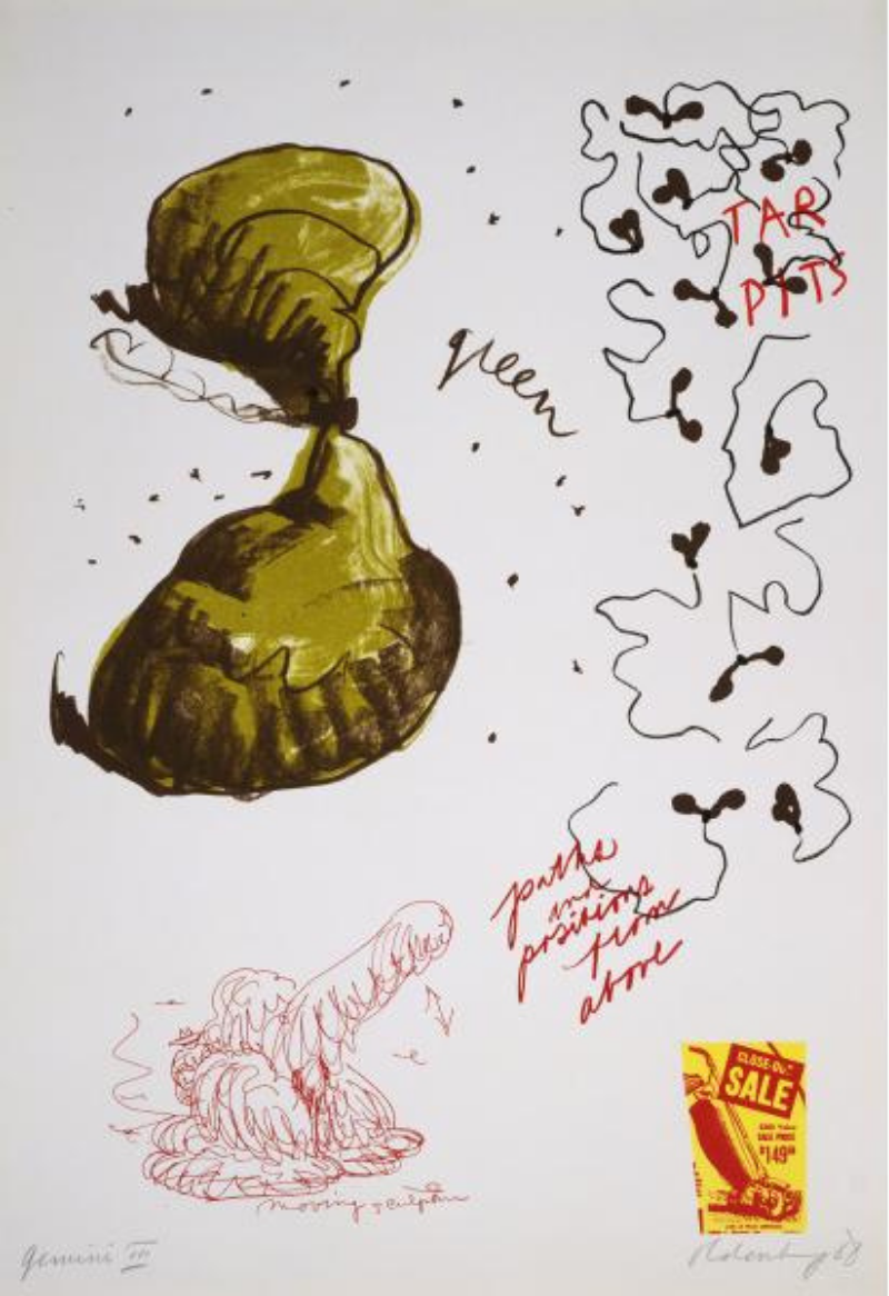 Notes (Tar Pits) by Claes Oldenburg