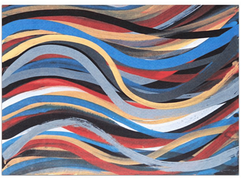 Brushstrokes: Horizontal and Vertical by Sol LeWitt