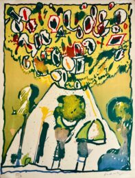 Vulcanologies 4 by Pierre Alechinsky at Epicentrum Art Gallery