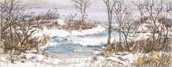 Winter Marsh by Judy Wolgast at Oehme Graphics